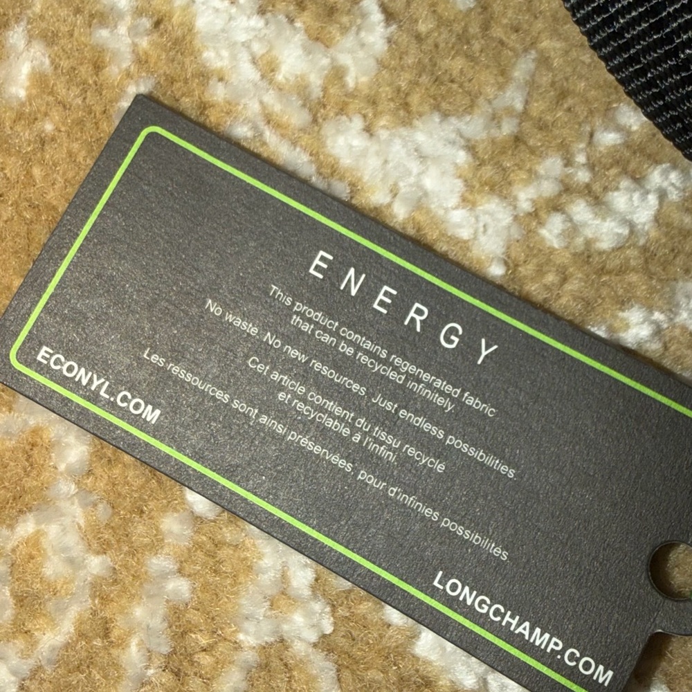 NWT Blue Longchamp Le Pliage Energy ECONYL Travel bag - Recycled canvas - Picture 10 of 14